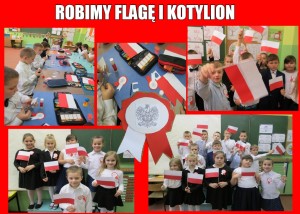 flaga i kotylion